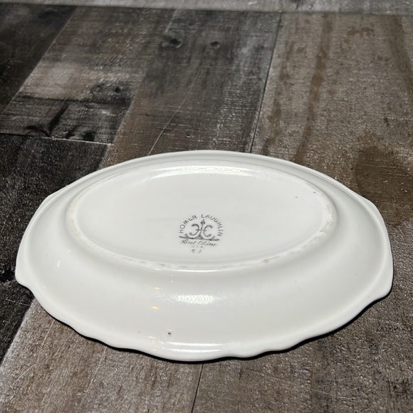 Vintage Homer Laughlin Best China Oval Ceramic Small Tray Dish - Picture 5 of 6